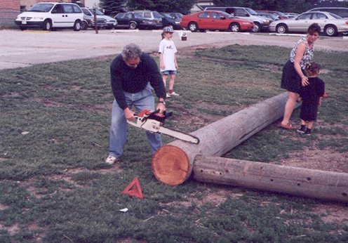 cutting the poles